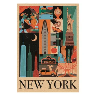 Legpuzzel Style in the City New York - Puzzel 1000 Stukjes - Jigsaw Puzzle - Compact Box - Legpuzzels en Puzzels voor Volwassenen from Clementoni, Orange edition – box 3 of 3