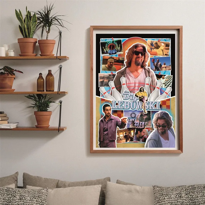 Legpuzzel The Big Lebowski - Puzzel 1000 Stukjes - Cult Movies Collectie - Compact Box - Legpuzzels en Puzzels voor Volwassenen van Clementoni, editie Meerkleurig – doos