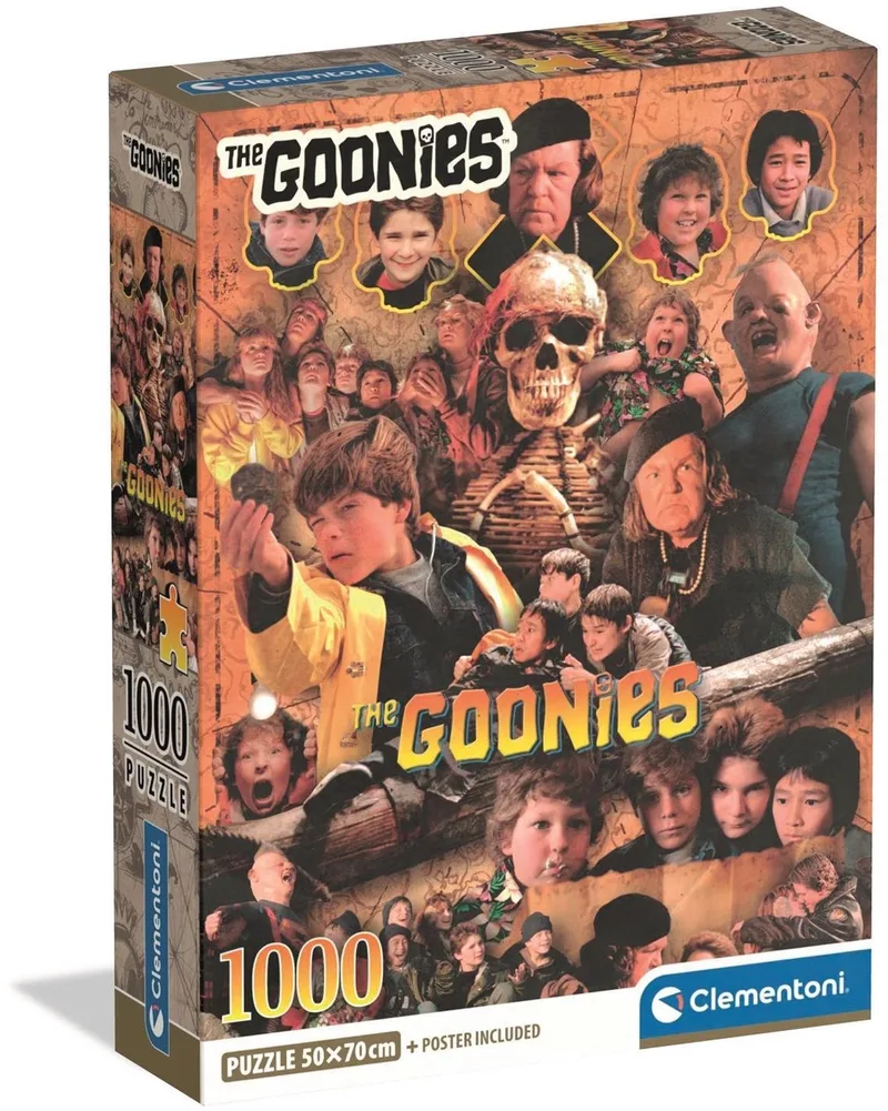 Legpuzzel The Goonies - Puzzel 1000 Stukjes - Cult Movies Collectie - Compact Box - Puzzels en Legpuzzels voor Volwassenen von Clementoni, Ausgabe Mehrfarbig – Schachtel 1 von 4