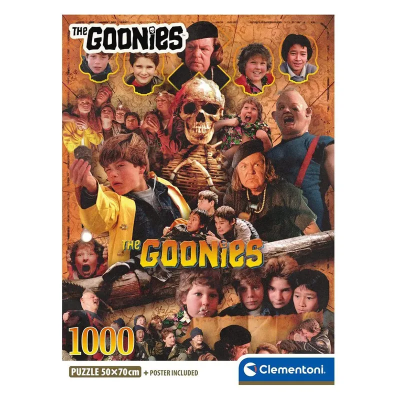 Legpuzzel The Goonies - Puzzel 1000 Stukjes - Cult Movies Collectie - Compact Box - Puzzels en Legpuzzels voor Volwassenen von Clementoni, Ausgabe Mehrfarbig – Schachtel 2 von 4