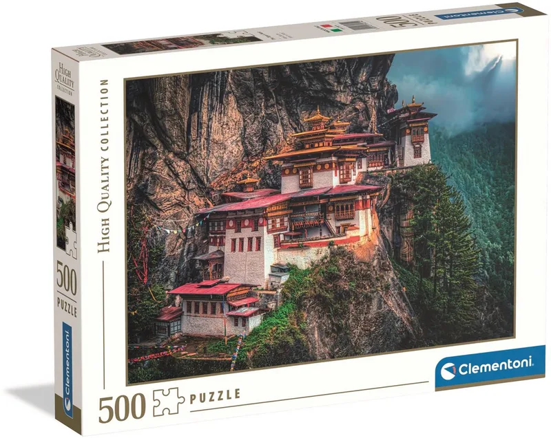 Legpuzzel The Tiger's Nest - Puzzel 500 Stukjes - High Quality Collection - Puzzels en Legpuzzels voor Volwassenen van Clementoni, editie Meerkleurig – doos