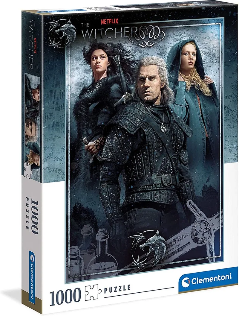 Legpuzzel The Witcher Karton 1000 Stukjes from Clementoni, Blue edition – box