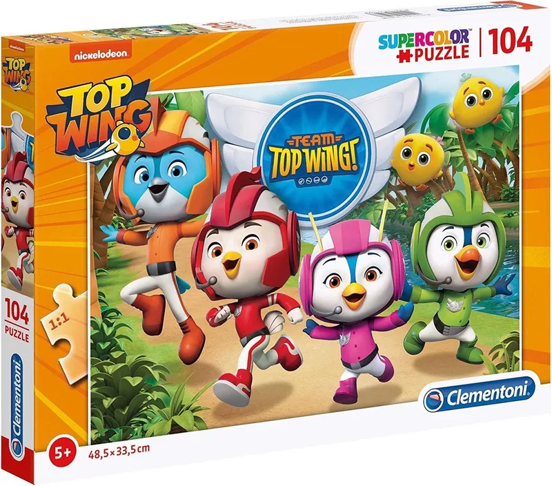 Legpuzzel Top Wing Junior Karton 104 Stukjes de Clementoni, édition Multicolore – boîte