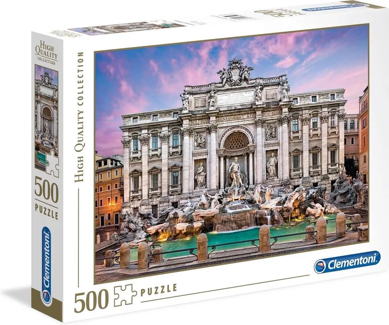 Legpuzzel Trevi Fountain 500 Stukjes de Clementoni, édition Multicolore – boîte