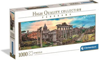 Legpuzzel Twilight over the Eternal Empire - Puzzel 1000 Stukjes - High Quality Collection Panorama Puzzels en Legpuzzels voor Volwassenen van Clementoni, editie Meerkleurig – doos 1 van 6