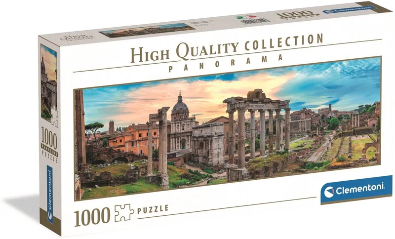 Legpuzzel Twilight over the Eternal Empire - Puzzel 1000 Stukjes - High Quality Collection Panorama Puzzels en Legpuzzels voor Volwassenen van Clementoni, editie Meerkleurig – doos 1 van 6