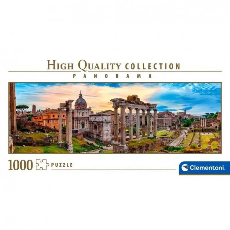 Legpuzzel Twilight over the Eternal Empire - Puzzel 1000 Stukjes - High Quality Collection Panorama Puzzels en Legpuzzels voor Volwassenen van Clementoni, editie Meerkleurig – doos 6 van 6