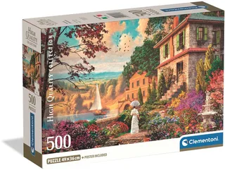 Legpuzzel Victorian Promenade - Puzzel 500 Stukjes - High Quality Collection Puzzle - Compact Box - Legpuzzels en Puzzels voor Volwassenen from Clementoni, Multicolour edition – box 1 of 3