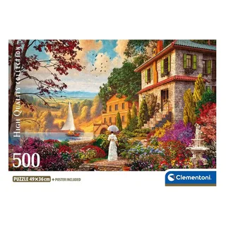 Legpuzzel Victorian Promenade - Puzzel 500 Stukjes - High Quality Collection Puzzle - Compact Box - Legpuzzels en Puzzels voor Volwassenen from Clementoni, Multicolour edition – box 2 of 3