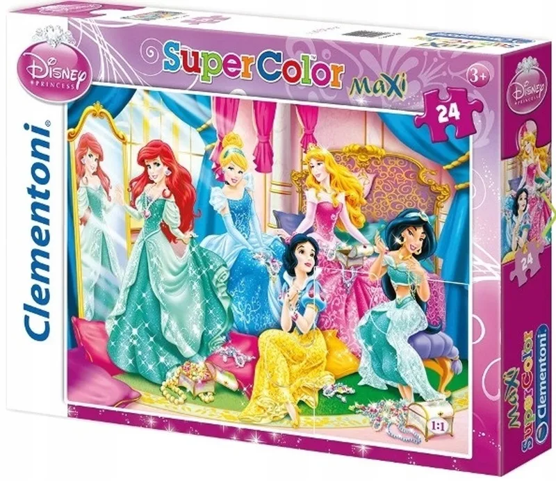 Maxi Puzzel Prinses 24 Stukjes (3+) van Clementoni, editie Meerkleurig – doos