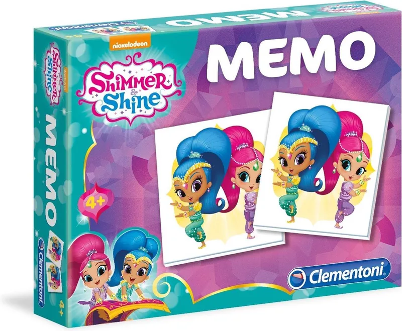Memo - Shimmer En Shine - 48 delig - Kaartspel van Clementoni – doos