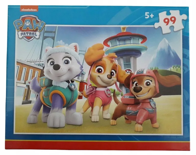 Merkloos Puzzel 99 Stukjes - Paw Patrol Thema, Vanaf 5 Jaar fra Clementoni – æske