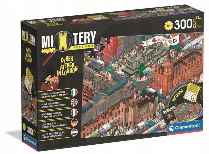 Mixtery Hacking Attack in London 300-delige Puzzel met Raadsels from Clementoni – box