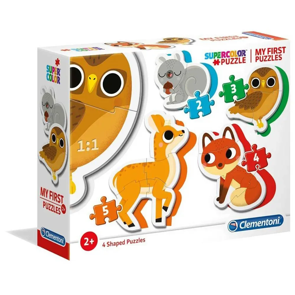 My First Woodland Animals Pussel 6 Bitar från Clementoni – kartong