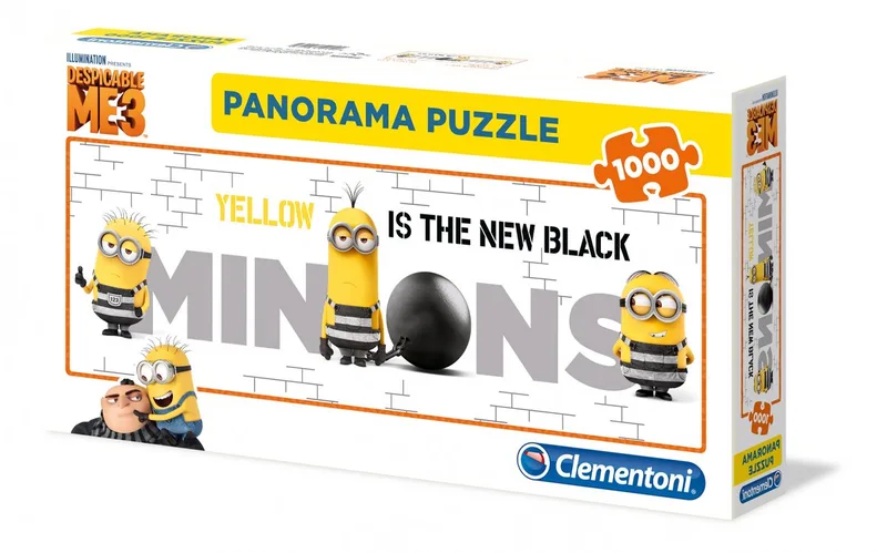 Panorama Puzzel Despicable Me 3 - 1000 stukjes from Clementoni, Yellow edition – box