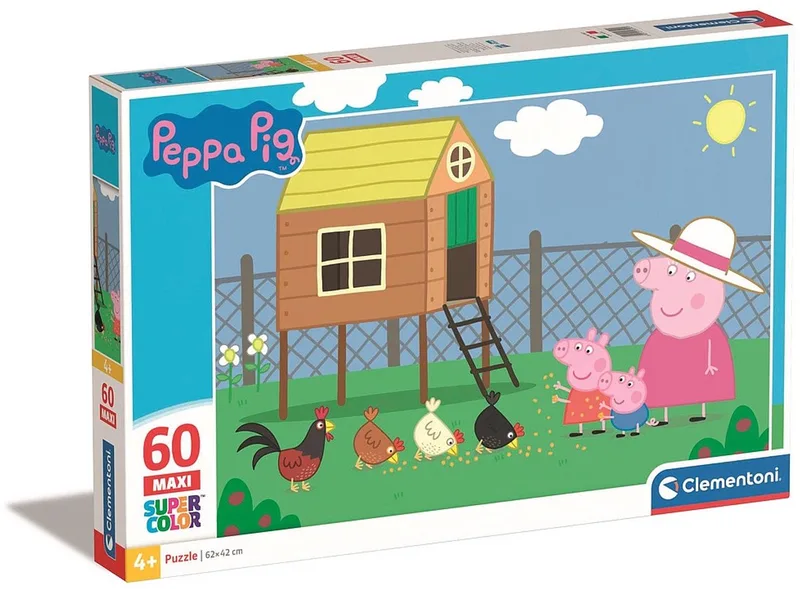 Peppa Pig Legpuzzel - Kinderpuzzel – Puzzel met 60 Stukjes - Vanaf 4 jaar van Clementoni, editie Meerkleurig – doos