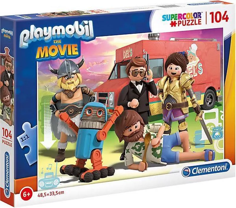 Playmobil Legpuzzel 104 stuk(s) van Clementoni, editie Meerkleurig – doos