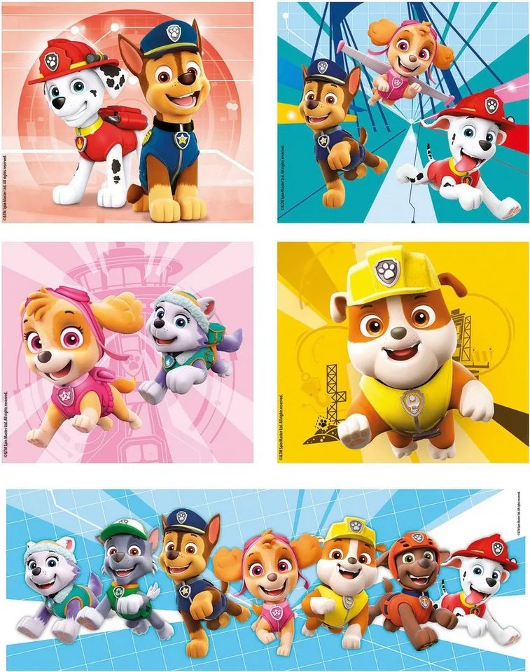 Puzzel - 10 Puzzels in 1 Doos - Paw Patrol - van 18 tot 60 stukjes - Puzzel Voor Kinderen - Vanaf 4 jaar de Clementoni, édition Multicolore – boîte 3 sur 5