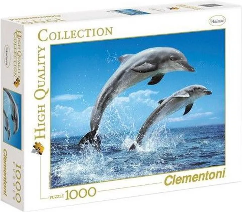 PUZZEL 1000 DOLPHINS van Clementoni – doos