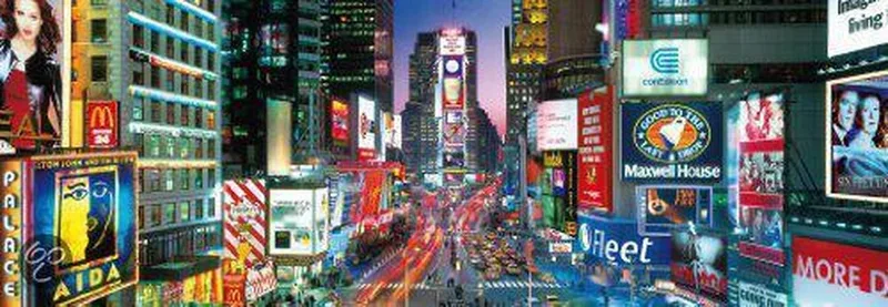 Puzzel 1000 Panorama Square van Clementoni, editie Multi-coloured – doos