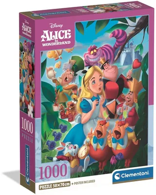 Puzzel - 1000 Stukjes - Alice in Wonderland fra Clementoni, Flerfarvet-udgave – æske 1 af 2