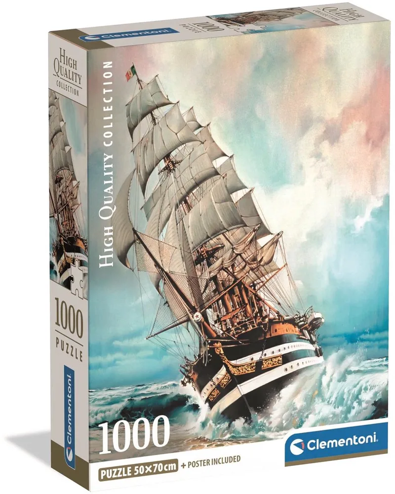 Amerigo Vespucci-pussel Av Hög Kvalitet 1000 Bitar von Clementoni, Ausgabe Mehrfarbig – Schachtel