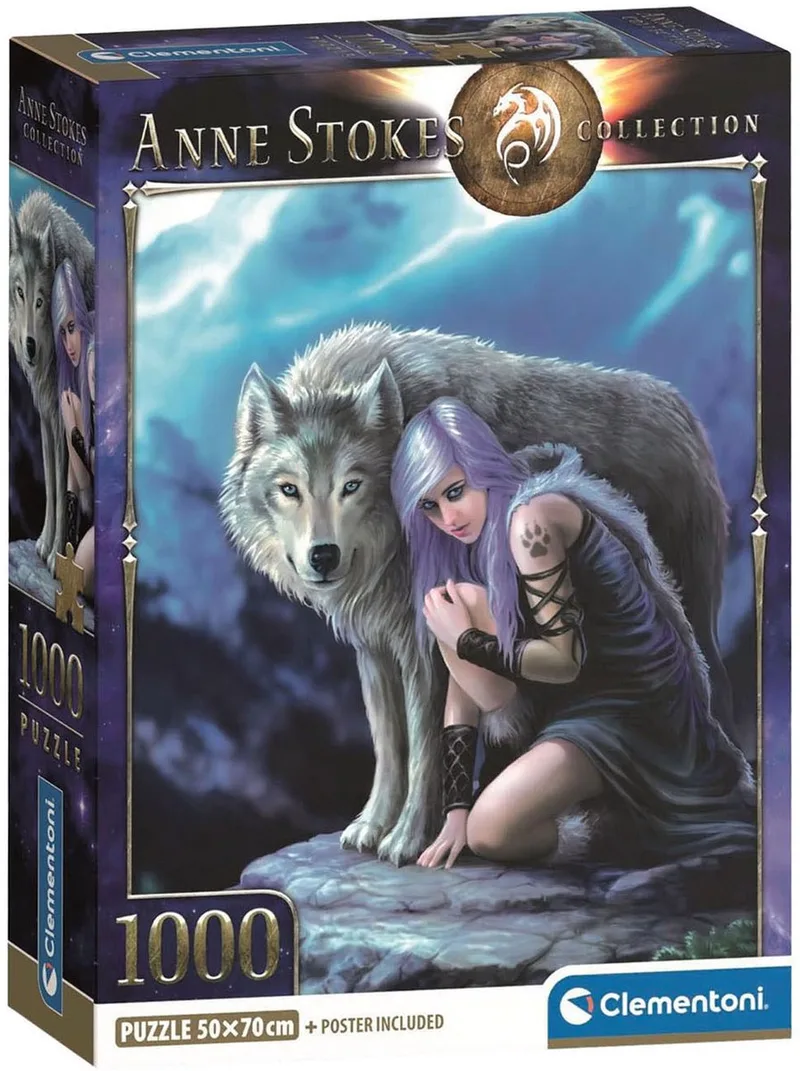 Puzzel - 1000 Stukjes - Anne Stokes Protector - Puzzel Voor Volwassenen van Clementoni, editie Meerkleurig – doos