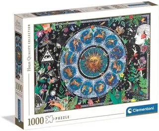 Puzzel - 1000 Stukjes - Astrologische Kaart 2025 - Puzzel Voor Volwassenen - High Quality Collection fra Clementoni, Flerfarvet-udgave – æske 1 af 2