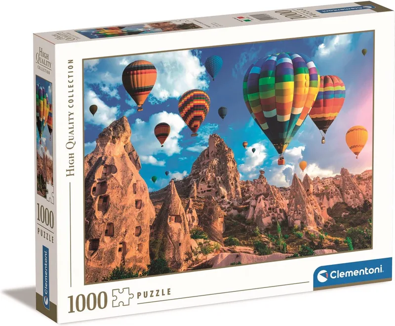 Puzzel - 1000 Stukjes - Ballonnen in Cappadocië - Puzzel Voor Volwassenen - High Quality Collection van Clementoni, editie Multi kleur – doos