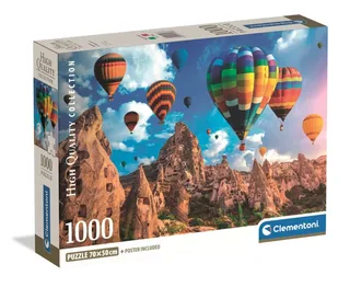 Puzzel - 1000 Stukjes - Ballonnen in Cappadocië - Puzzel Voor Volwassenen - High Quality Collection van Clementoni, editie Meerkleurig – doos 2 van 2