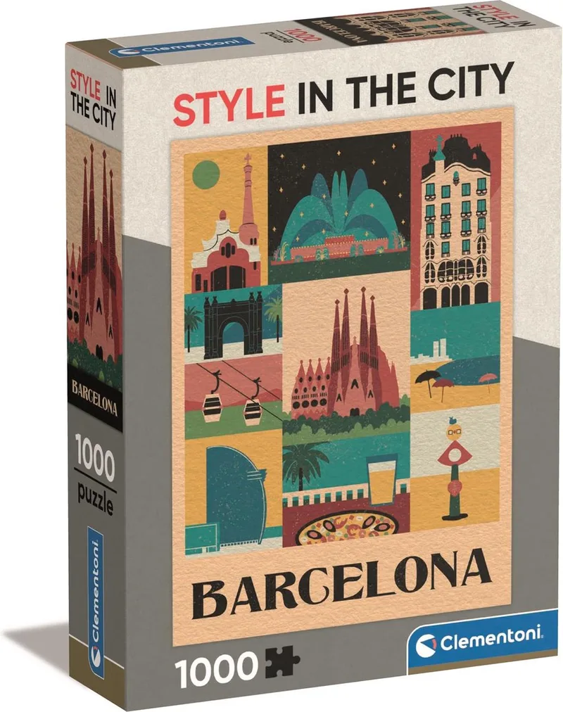 Puzzel - 1000 Stukjes - Barcelona - Puzzel Voor Volwassenen from Clementoni, Multicolour edition – box 1 of 2