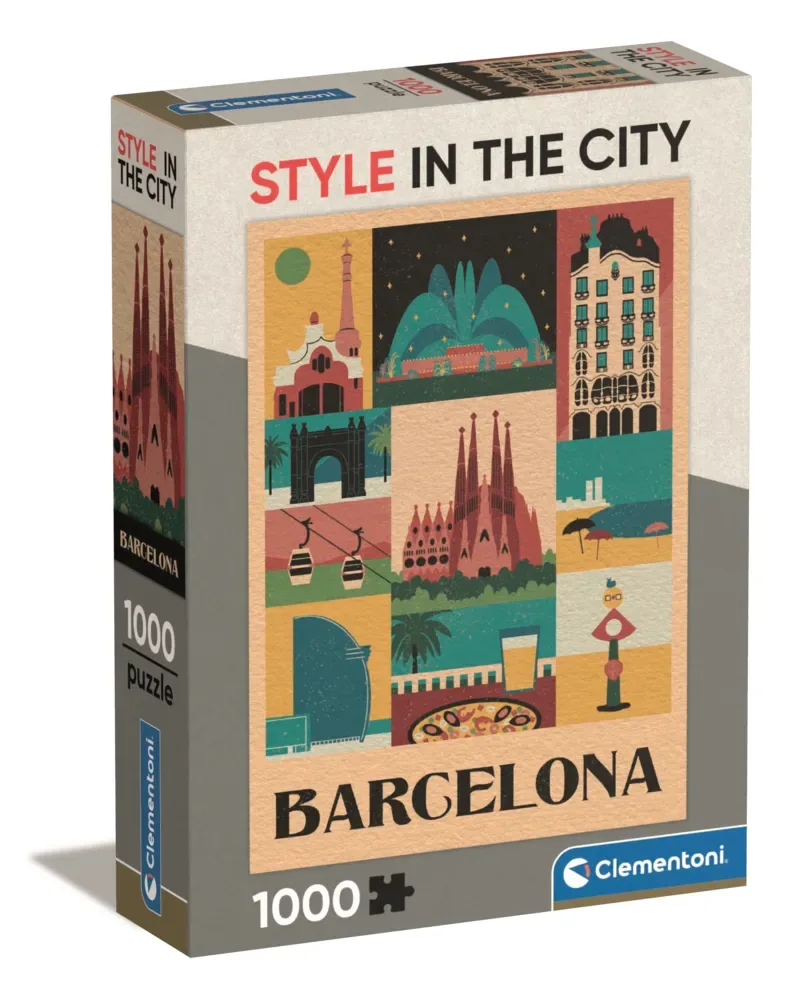 Puzzel - 1000 Stukjes - Barcelona - Puzzel Voor Volwassenen from Clementoni, Multicolour edition – box 2 of 2