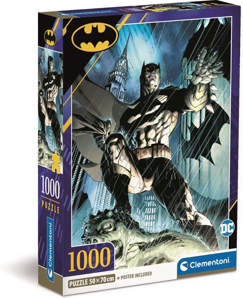 Puzzel - 1000 Stukjes - Batman 2020 - Vanaf 14 jaar - High Quality Collection from Clementoni, Multicolour edition – box 1 of 2