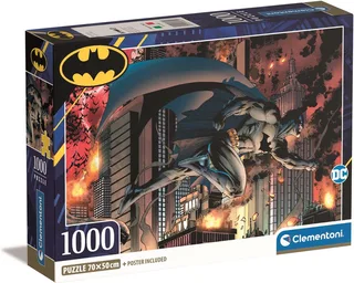 Puzzel - 1000 Stukjes - Batman - Puzzel Voor Kinderen - vanaf 14 jaar van Clementoni, editie Meerkleurig – doos 1 van 2