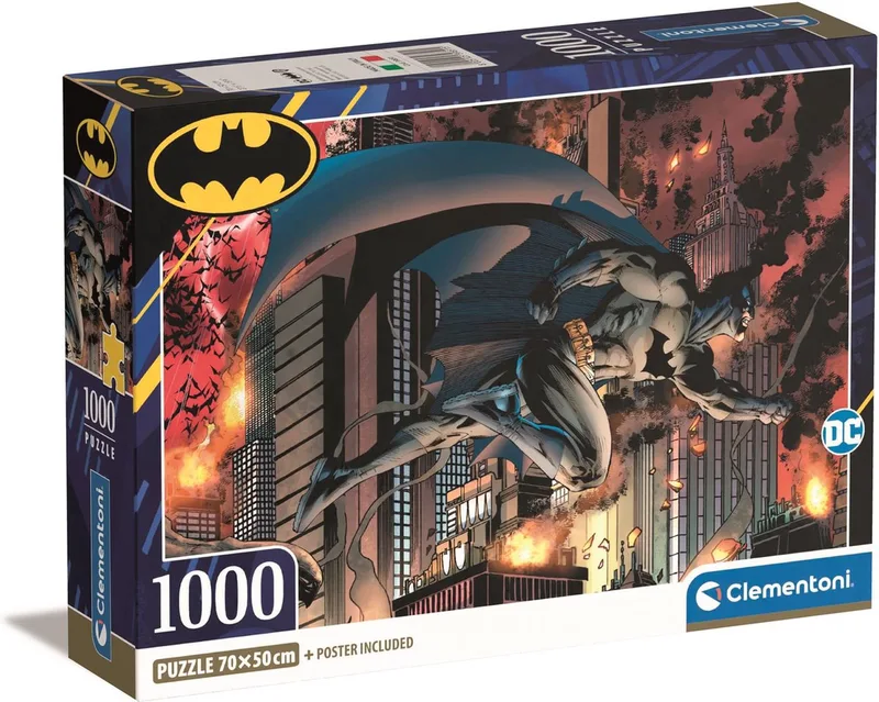Puzzel - 1000 Stukjes - Batman - Puzzel Voor Kinderen - vanaf 14 jaar from Clementoni, Multicolour edition – box