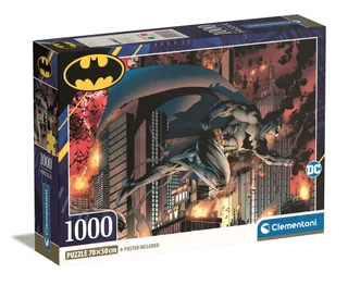 Puzzel - 1000 Stukjes - Batman - Puzzel Voor Kinderen - vanaf 14 jaar van Clementoni, editie Meerkleurig – doos 2 van 2