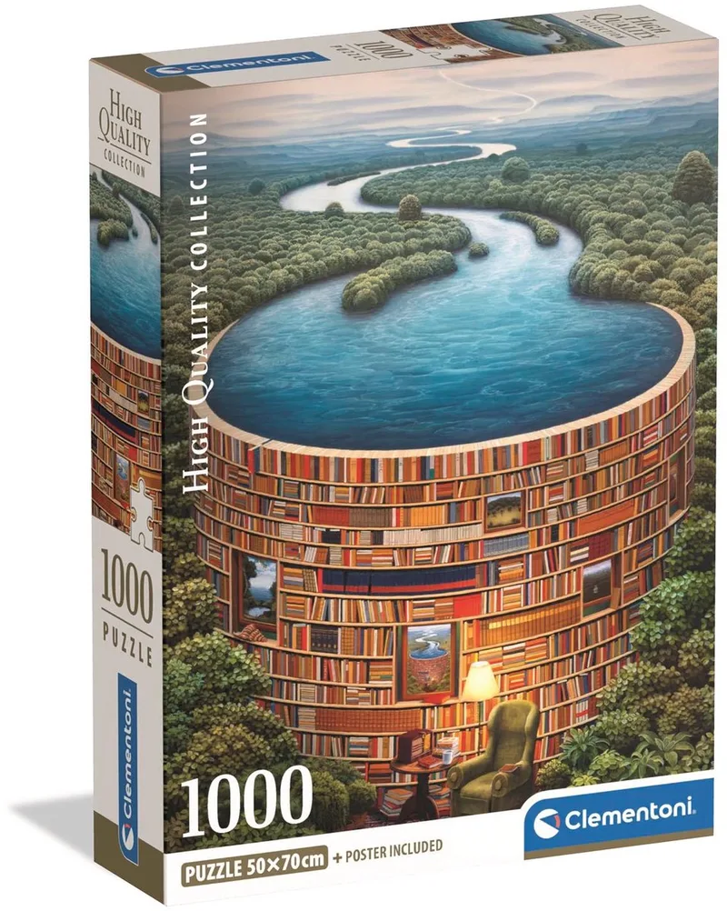 Puzzel - 1000 Stukjes - Bibliodame - Puzzel Voor Volwassenen - High Quality Collection van Clementoni, editie Meerkleurig – doos