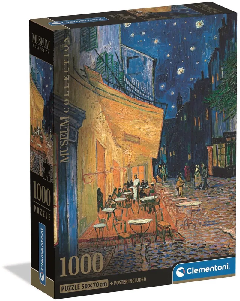Puzzel - 1000 Stukjes - Café Terrace van Van Gogh - Puzzel Voor Volwassenen van Clementoni, editie Meerkleurig – doos