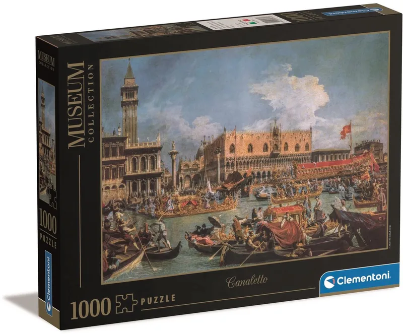 Puzzel - 1000 Stukjes - Canaletto Museum Collectie - De Terugkeer van de Bucentaur bij de Molo op Hemelvaart - Puzzel Voor Volwassenen de Clementoni, édition Multi kleur – boîte