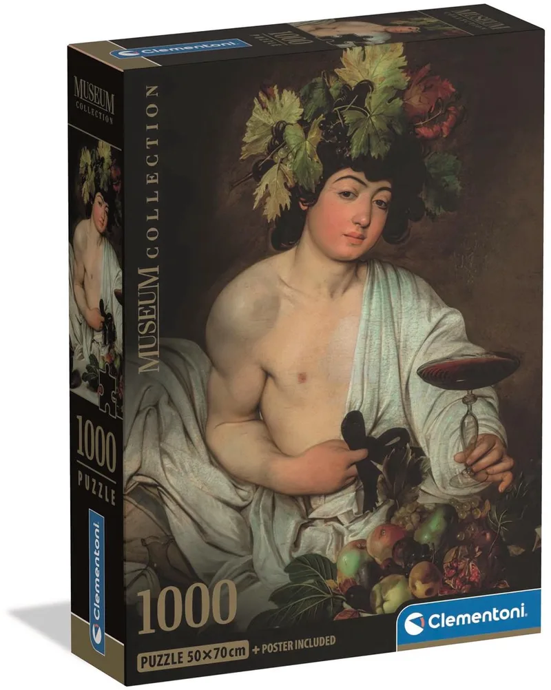 Puzzel - 1000 Stukjes - Caravaggio Bacchus - Puzzel Voor Volwassenen van Clementoni, editie Meerkleurig – doos