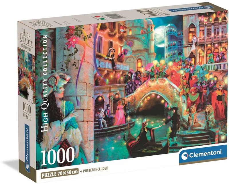 Puzzel - 1000 Stukjes - Carnival Moon - High Quality Collection van Clementoni, editie Meerkleurig – doos