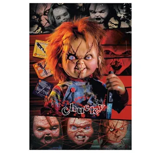 Puzzel - 1000 Stukjes - Chucky - Horror thema - Met poster - Puzzel Voor Volwassenen from Clementoni, Multicolour edition – box 2 of 3
