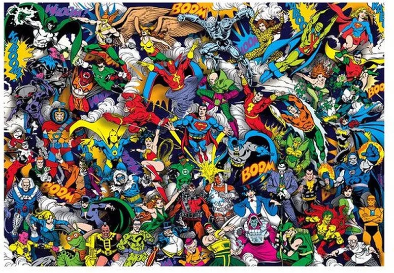 Puzzel - 1000 Stukjes - DC Comics Justice League - Puzzel Voor Volwassenen van Clementoni, editie Meerkleurig – doos 1 van 2