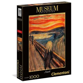 Puzzel - 1000 Stukjes - De Schreeuw - Edvard Munch - Puzzel Voor Volwassenen - Art Collection from Clementoni, Multi kleur edition – box 2 of 2