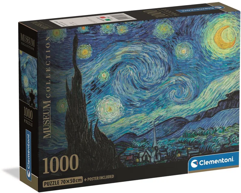 Puzzel - 1000 Stukjes - De Sterrennacht - Puzzel Voor Volwassenen - High Quality Collection von Clementoni, Ausgabe Mehrfarbig – Schachtel
