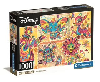 le Puzzle européen Made in Italie Puzzle Disney - Les Classiques - 1000 pièces de Clementoni, édition Multi kleur – boîte 2 sur 2