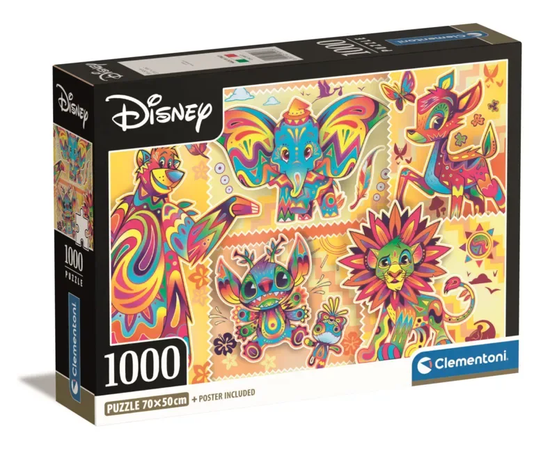 le Puzzle européen Made in Italie Puzzle Disney - Les Classiques - 1000 pièces de Clementoni, édition Multi kleur – boîte 2 sur 2