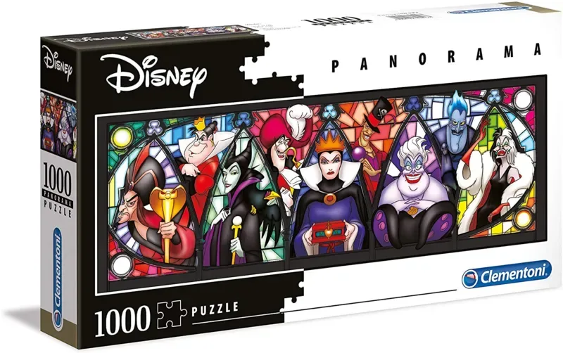 Puzzel - 1000 Stukjes - Disney Panorama Dorp - Vanaf 14 Jaar von Clementoni, Ausgabe Mehrfarbig – Schachtel 2 von 2