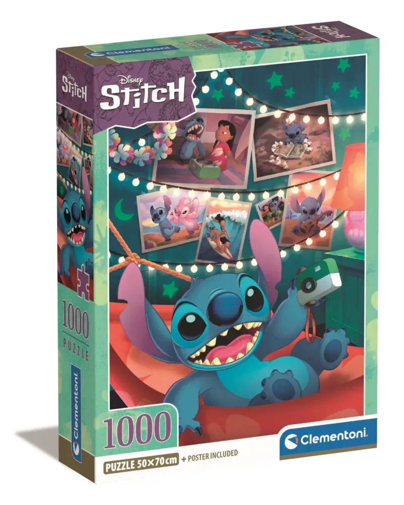 le Puzzle européen Made in Italie Puzzle Stitch - 1000 pièces de Clementoni, édition Multicolore – boîte 2 sur 2