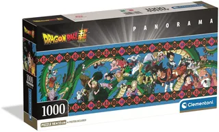 Puzzel - 1000 Stukjes - Dragon Ball Panorama - Compact Box von Clementoni, Ausgabe Mehrfarbig – Schachtel 1 von 2